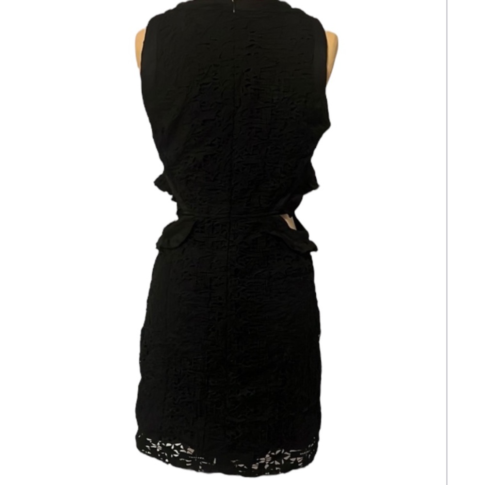 Authentic Saint Laurent luxury designer signature black star cutout dress sz 4 - Picture 9 of 11